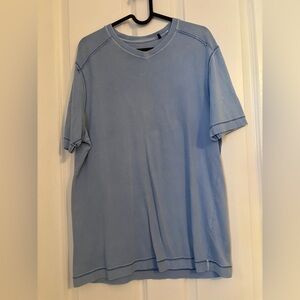 Tommy Bahama Sky Blue Short Sleeve Tee - Size Small.  Cotton.  V- Neck